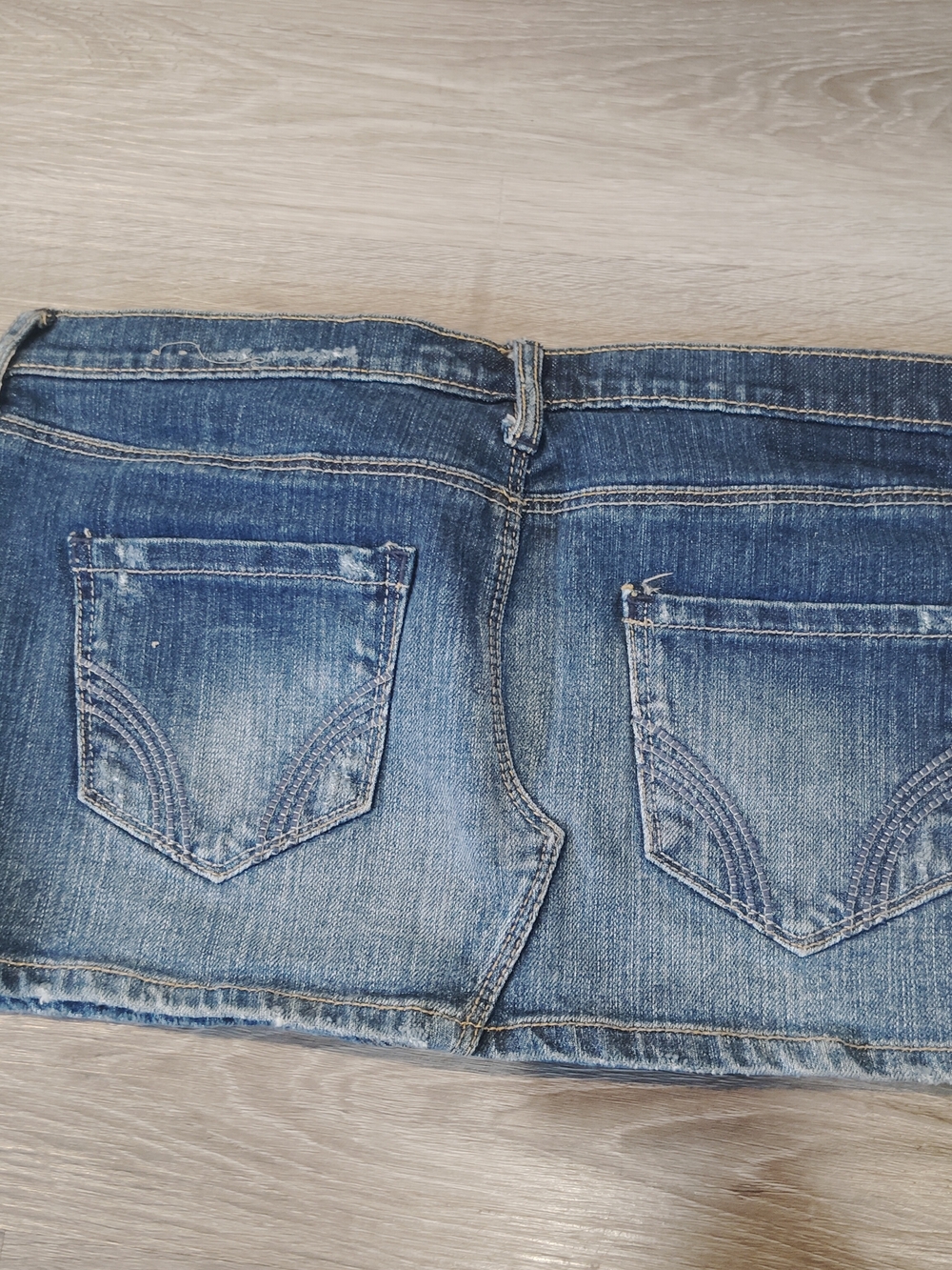 Hollister Blue Denim Mini Skirt - Picture 2 of 3